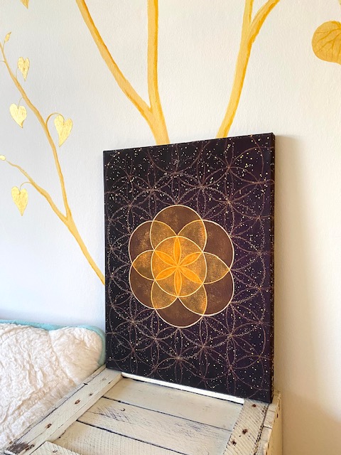 SEED OF LIFE canvas print 30 x 40 - image 2