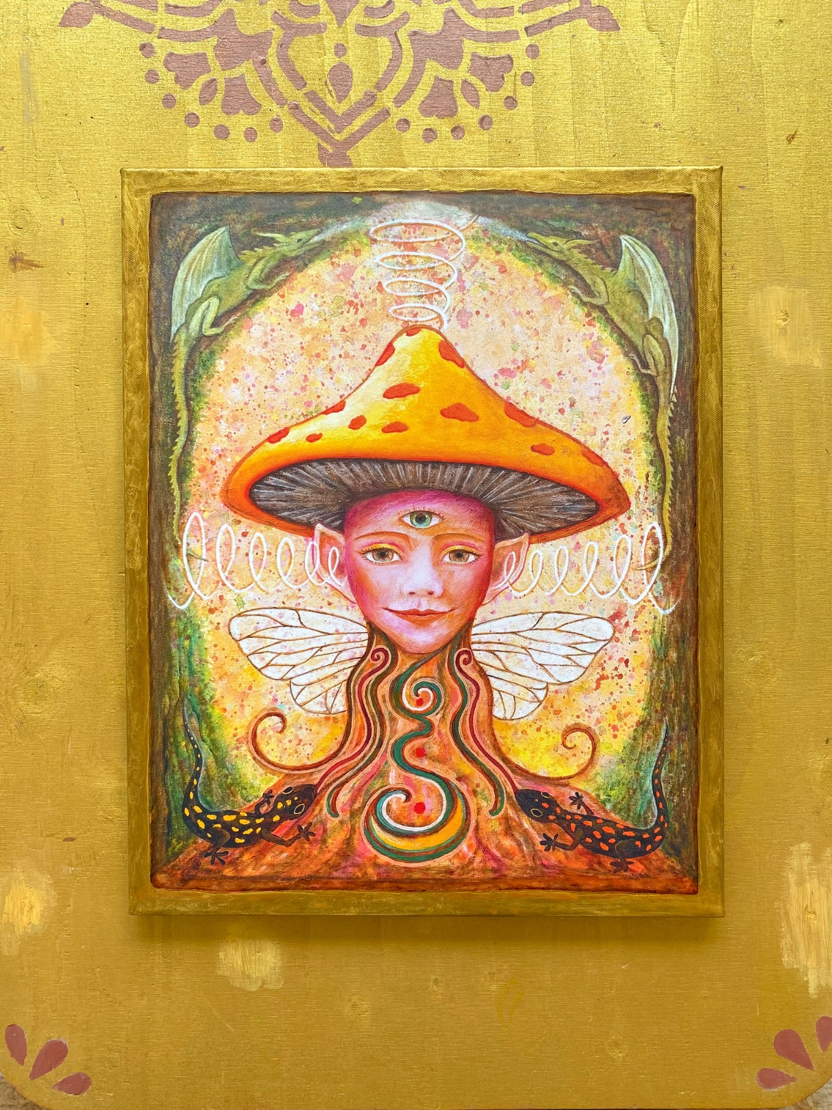 MYSTIC MUSHROOM canvas print 40 x 50