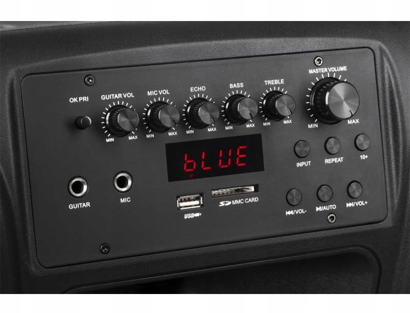 Głośnik Bluetooth 30cm USB Mikrofony Karaoke