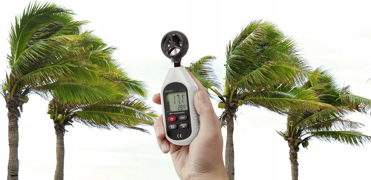 Anemometr wiatromierz pomiar temperatury