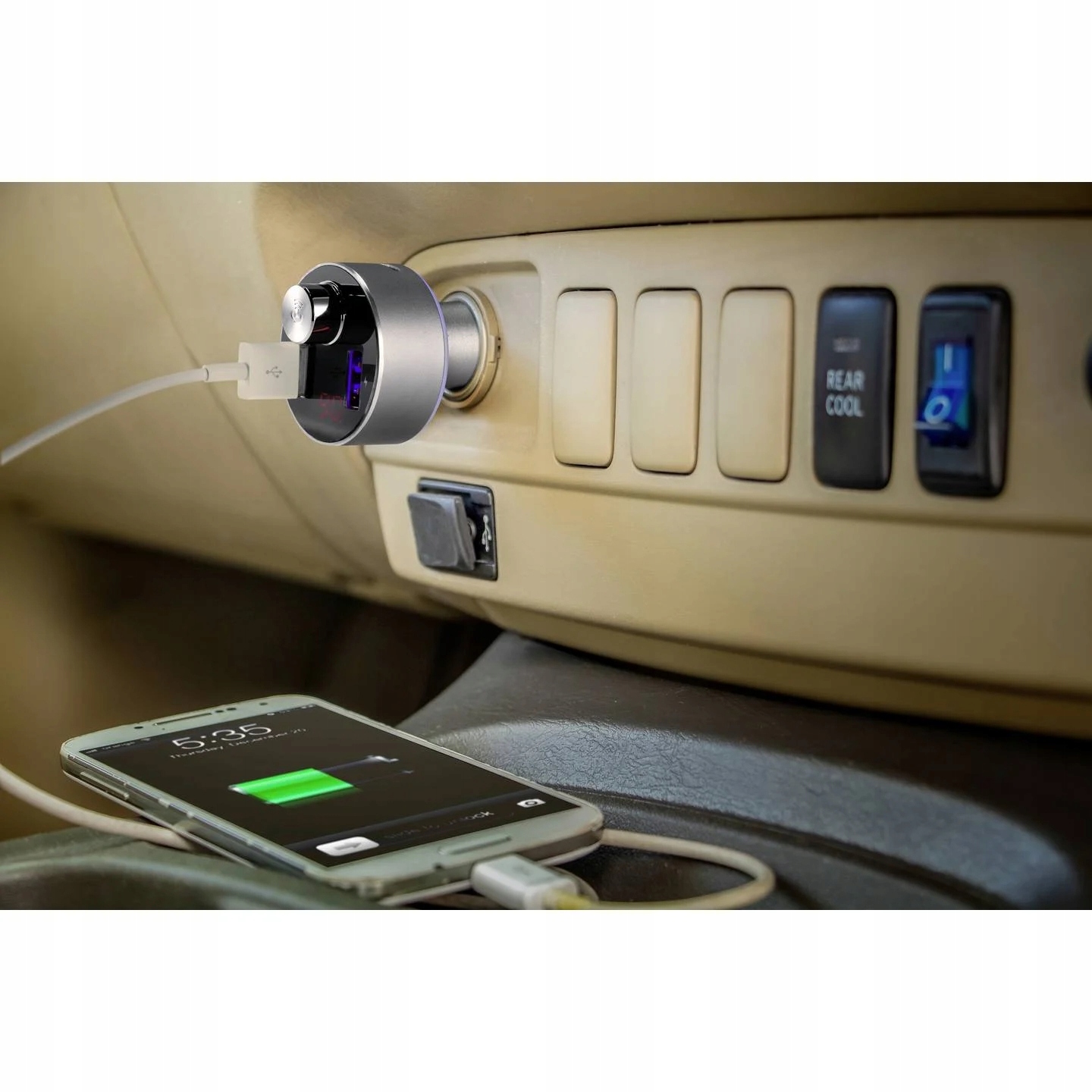 Transmiter Bluetooth zestaw głośnomówiący microSD