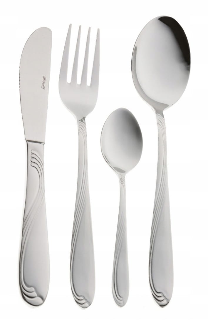 Sztućce Satynowane w Walizce 72 ele 12 osób