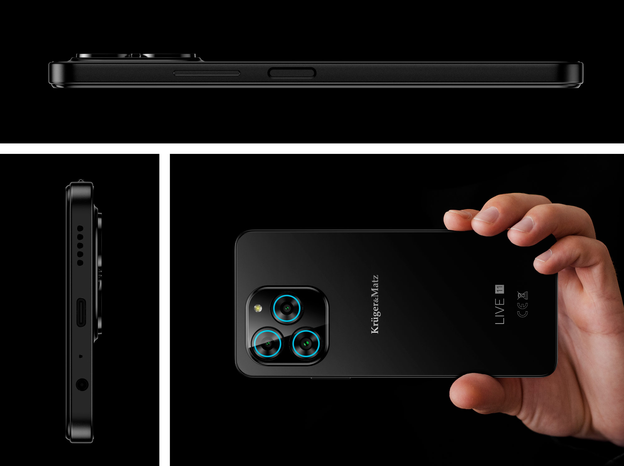 Smartfon Kruger&Matz LIVE 11 6,56" 6/128GB NFC DualSIM 5000mAh LTE czarny