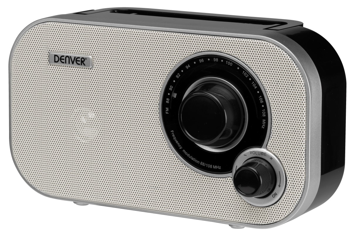 Radio FM kuchenne PRZENOŚNE sieciowo-bateryjne strojenie analogowe Denver