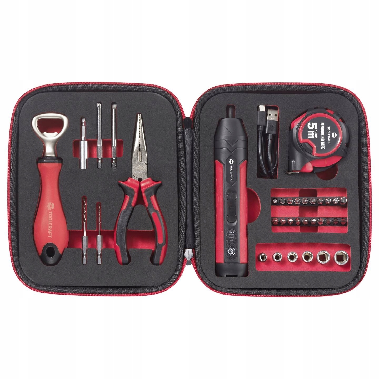 KALENDARZ ADWENTOWY narzędzia TOOLCRAFT 39elementów WKRĘTARKA AKUMULATOROWA