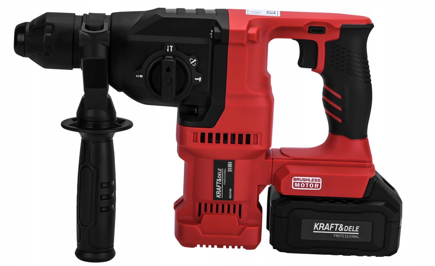 Młot udarowy AKUMULATOROWY 3.5J 2xakumulator 21V 4Ah SDS-PLUS BEZSZCZOTKOWY