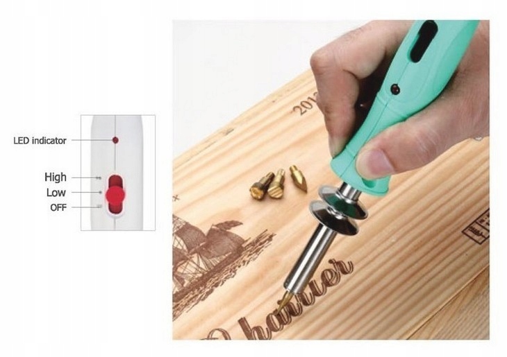 Lutownica Wypalarka do Drewna Pirograf do Skóry