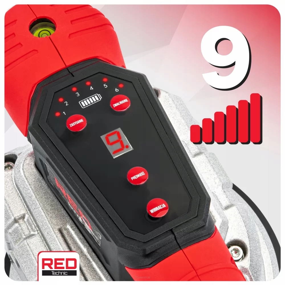 Przyssawka WIBRACYJNA do PŁYTEK 100KG wibrator AKUMULATOR 2x21V 2Ah WALIZKA