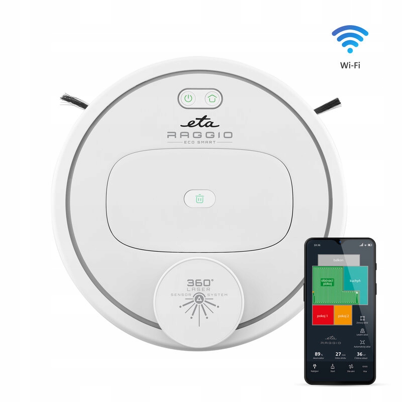 Robot Sprzątający Odkurzacz Smart Laser Wi-Fi Eta