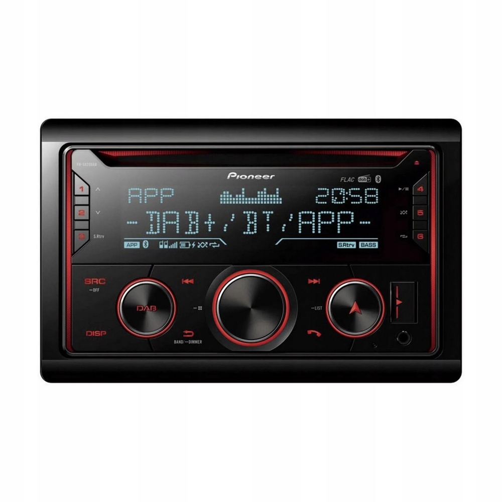 Radio samochodowe DAB+ 2DIN USB Bluetooth Pioneer