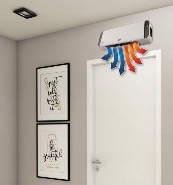 KURTYNA powietrzna GRZEJNIK ceramiczny TERMOWENTYLATOR ścienny 2000W PILOT