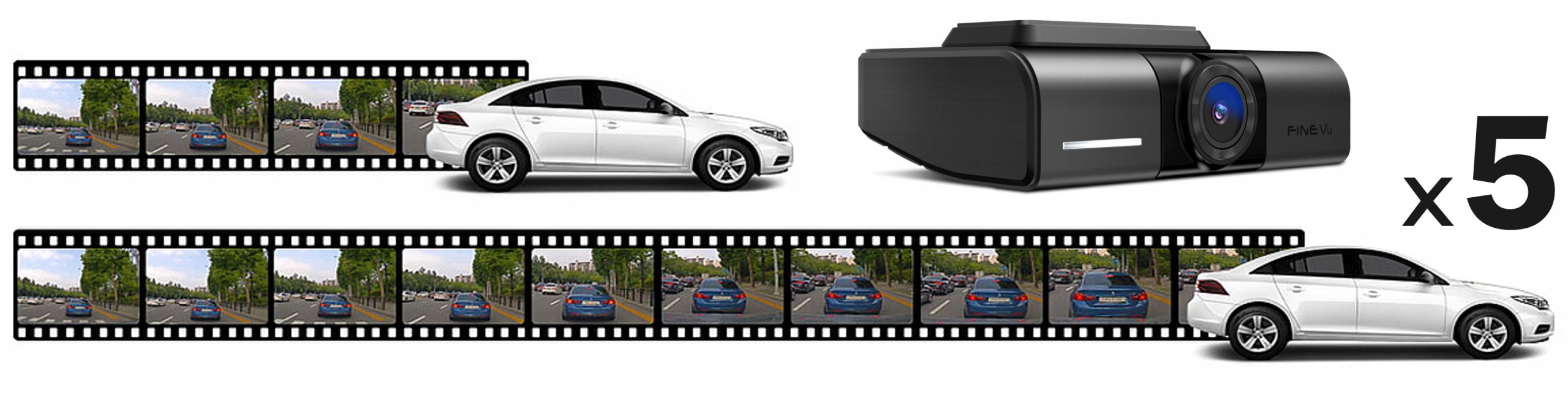 Rejestrator FineVu GX1000 wideorejestrator QHD QHD Wi-Fi GPS RADARY