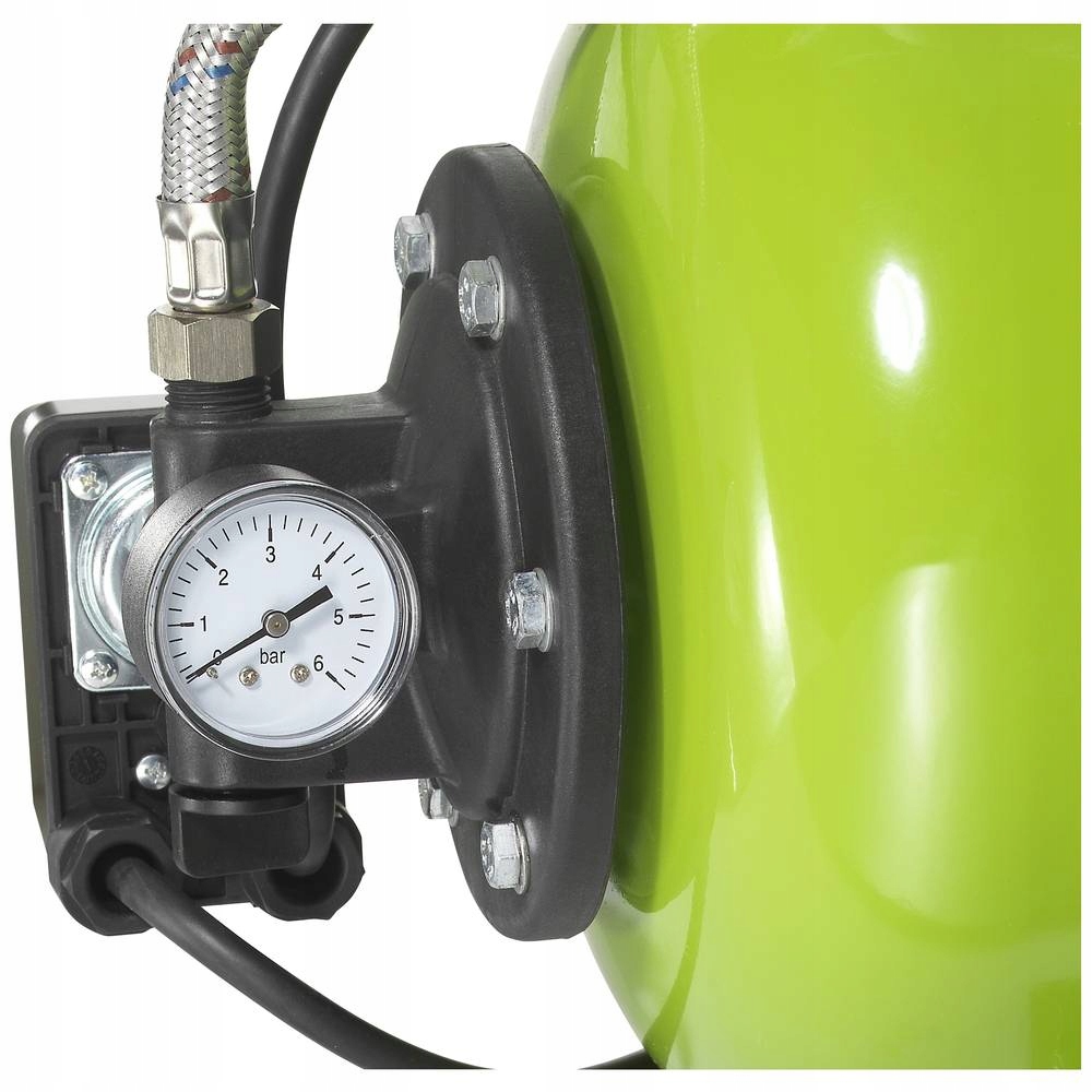 HYDROFOR POMPA do wody ZBIORNIK 24L 5.3 BAR MANOMETR 6000 l/h 230V 1300W