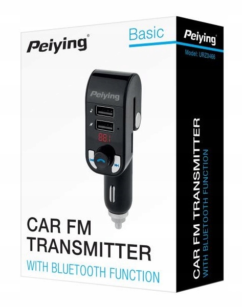 Transmiter Samochodowy Bluetooth MP3 SD 2x USB