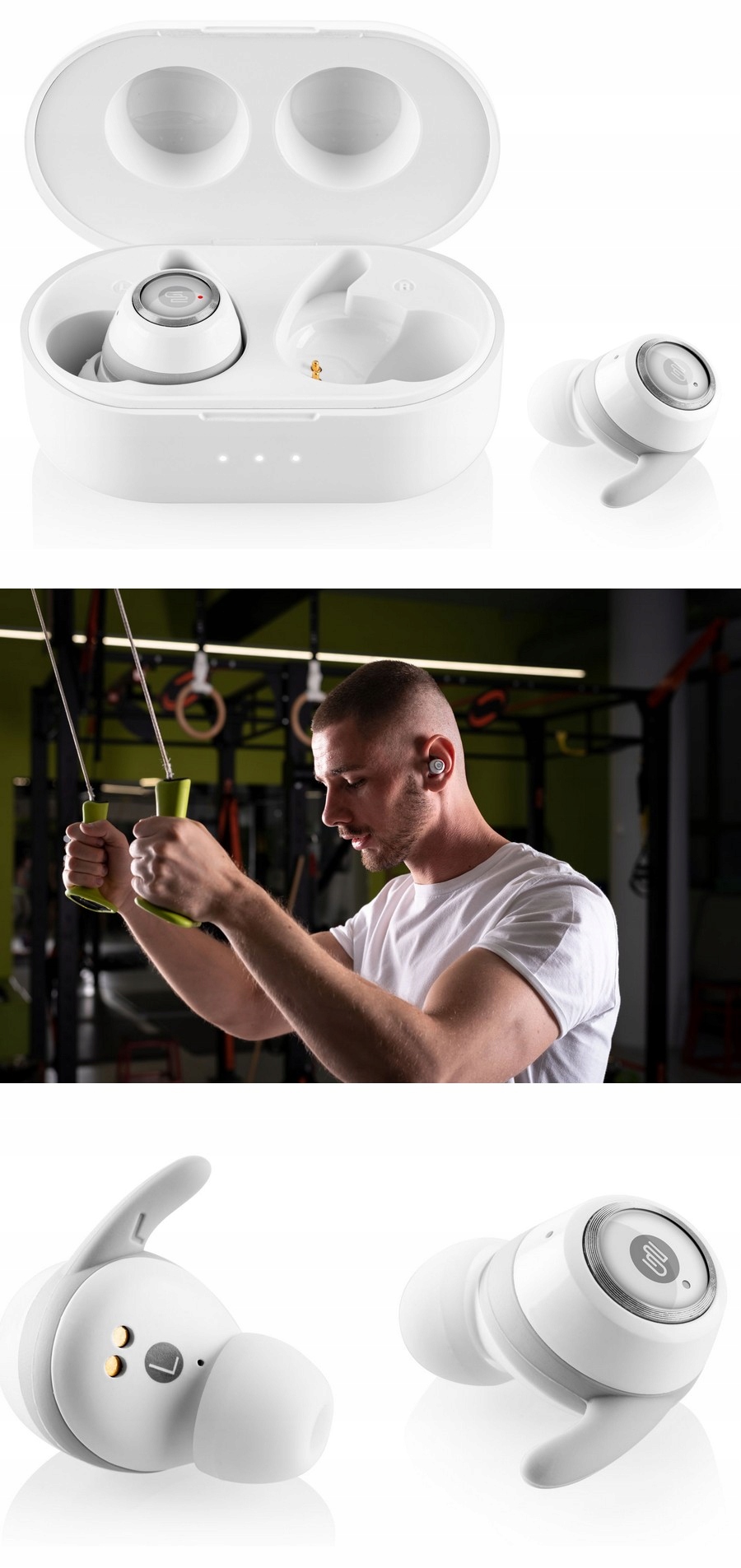 Słuchawki TWS Bluetooth Dokanałowe GoGEN Mikrofon