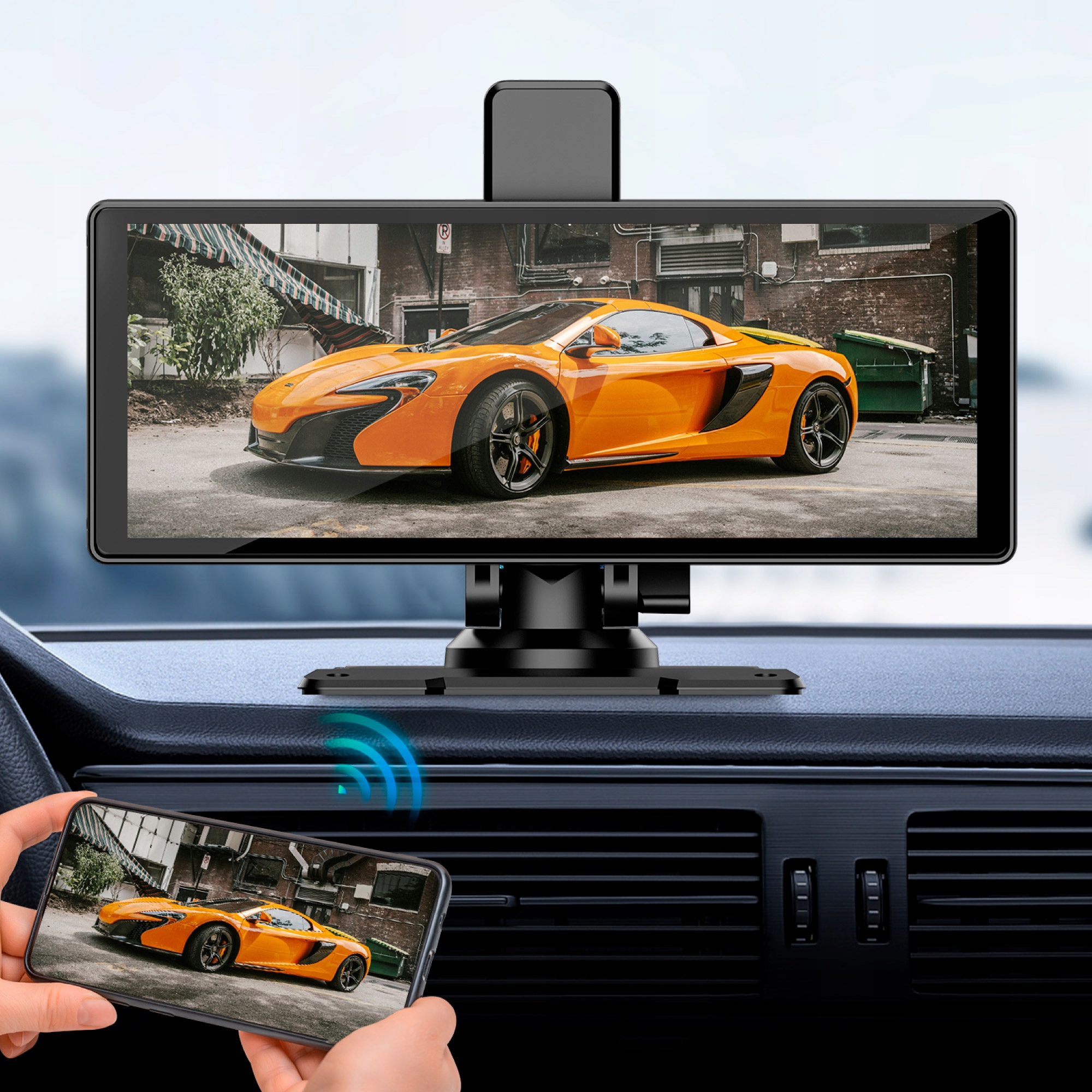 RADIO STACJA MULTIMEDIALNA MONITOR 9'' ANDROID AUTO APPLE CARPLAY KAMERY