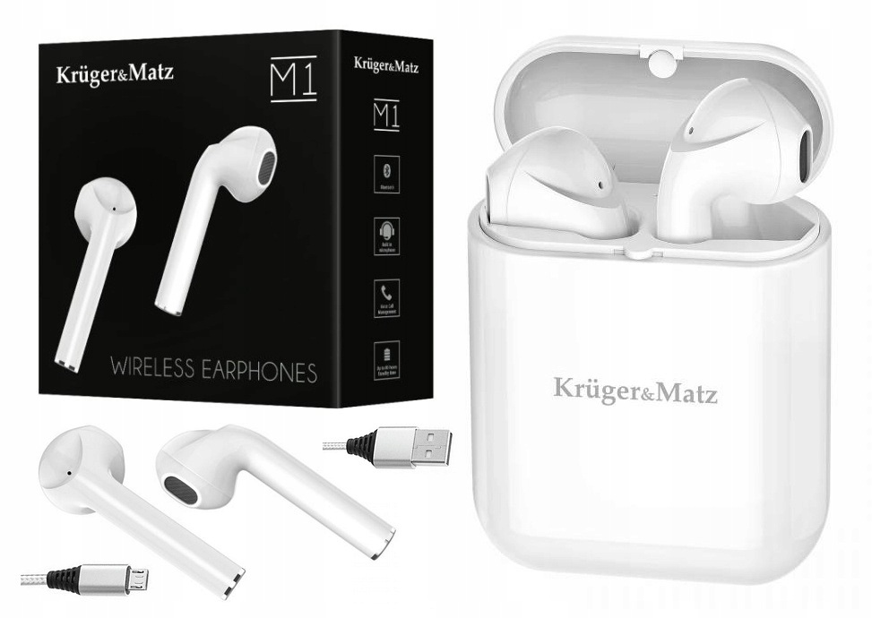 Słuchawki douszne TWS Kruger&Matz M1