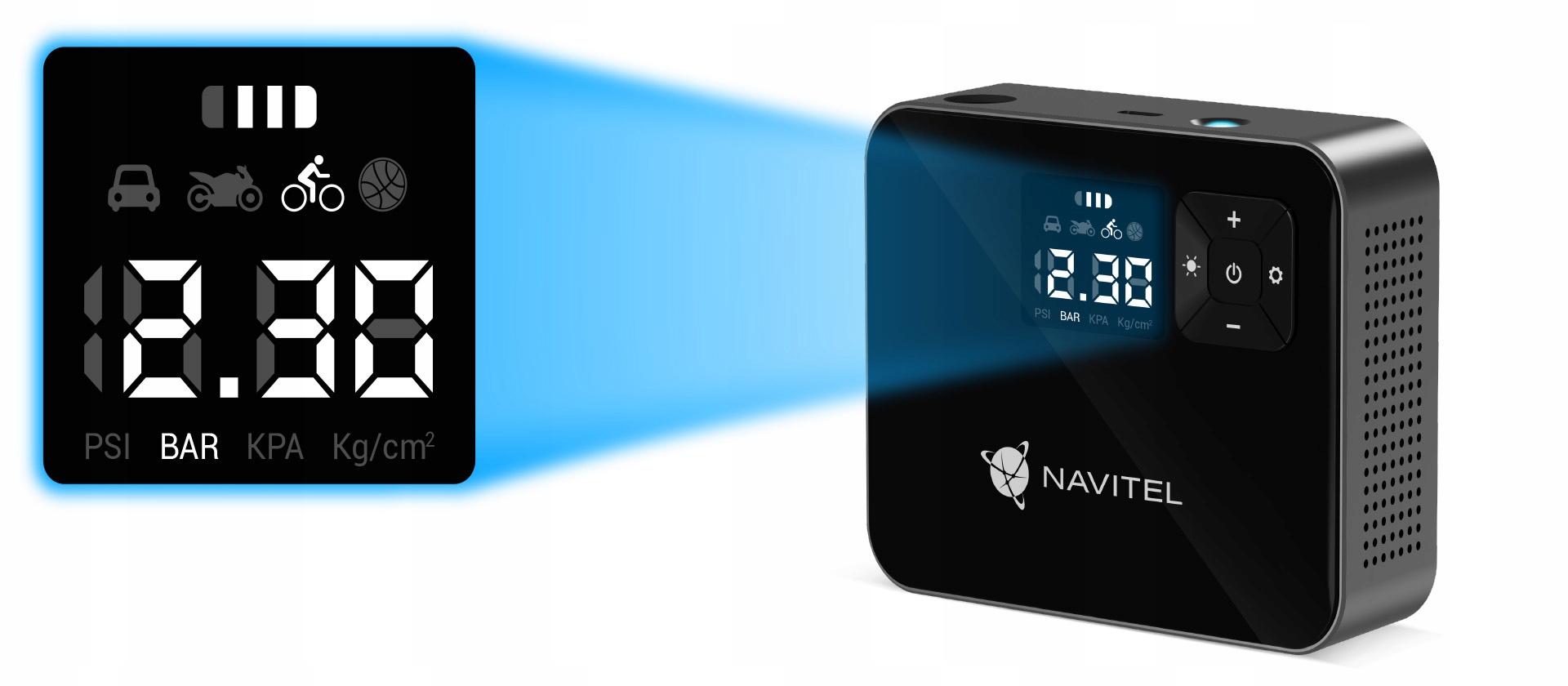 Kompresor do pompowania AKUMULATOROWY 8,27 bar