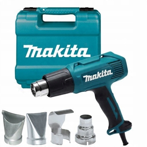 Opalarka 1600 W 2-biegi elektryczna sieciowa WALIZKA 4 dysze MAKITA
