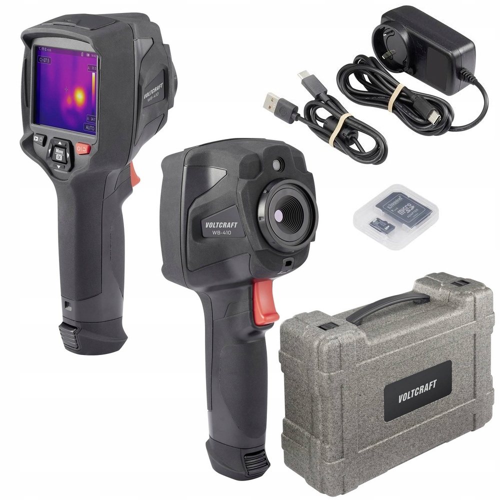 Kamera termowizyjna -20 do 550°C PIROMETR graficzny WiFi 25Hz 50mK micro SD