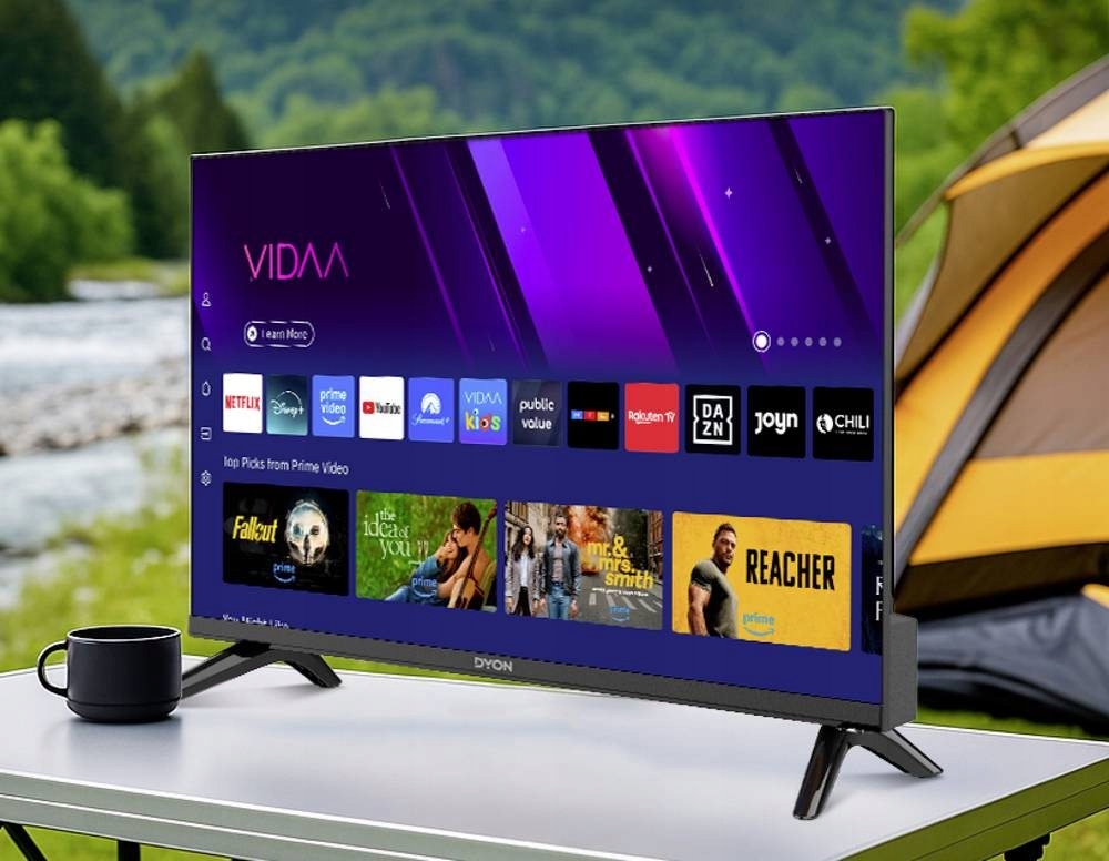 Telewizor do KAMPERA SMART VIDAA TV WiFi DYON 24'' HD LAN Ci+ APLIKACJE 12V