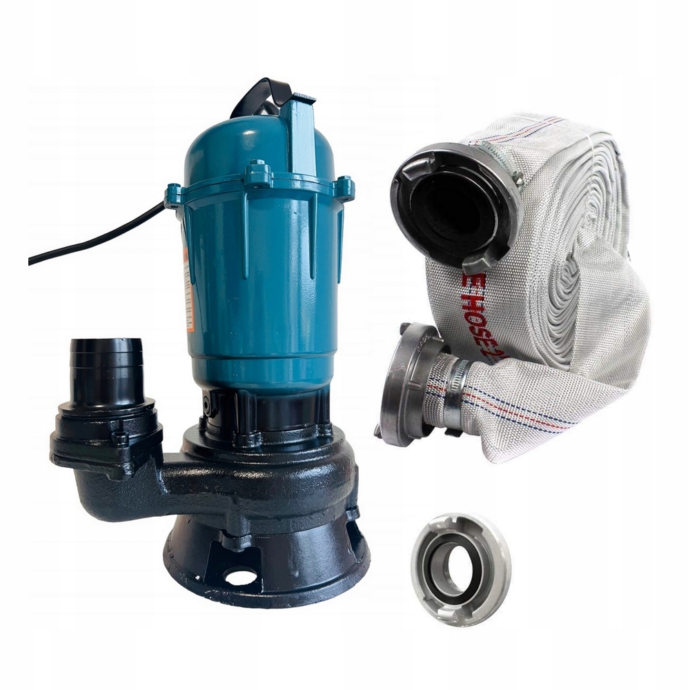 Pompa wody ZATAPIALNA z rozdrabniaczem 3200W 20000 l/h WĄŻ 30 metrów