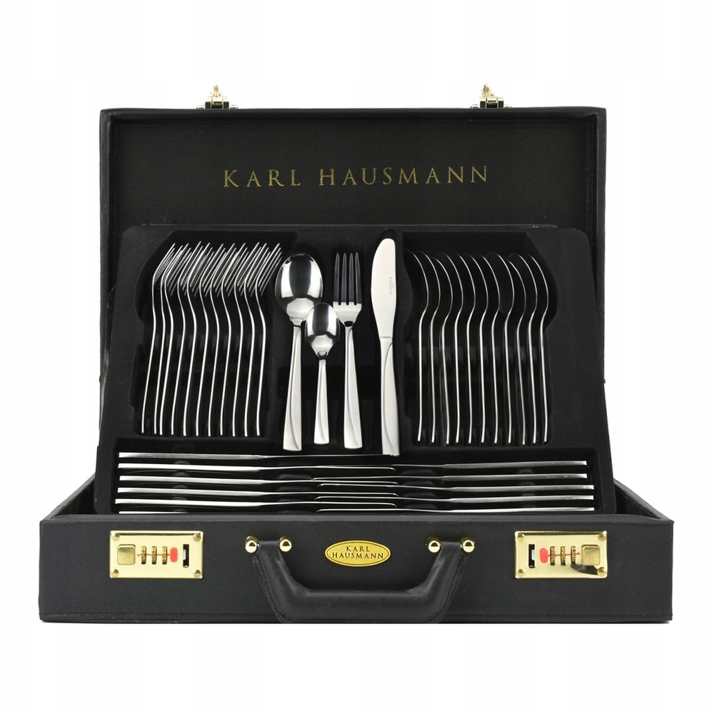 Sztućce w WALIZCE EKSKLUZYWNE 72 elementy na 12 OSÓB