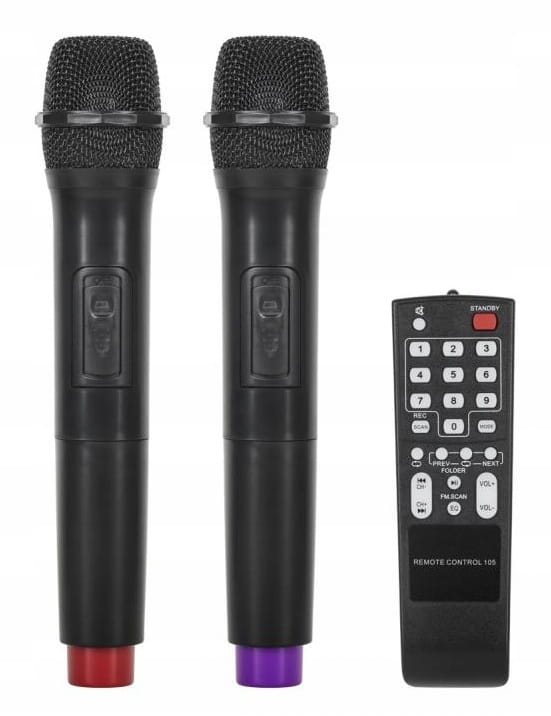 Głośnik Bluetooth 30cm USB Mikrofony Karaoke