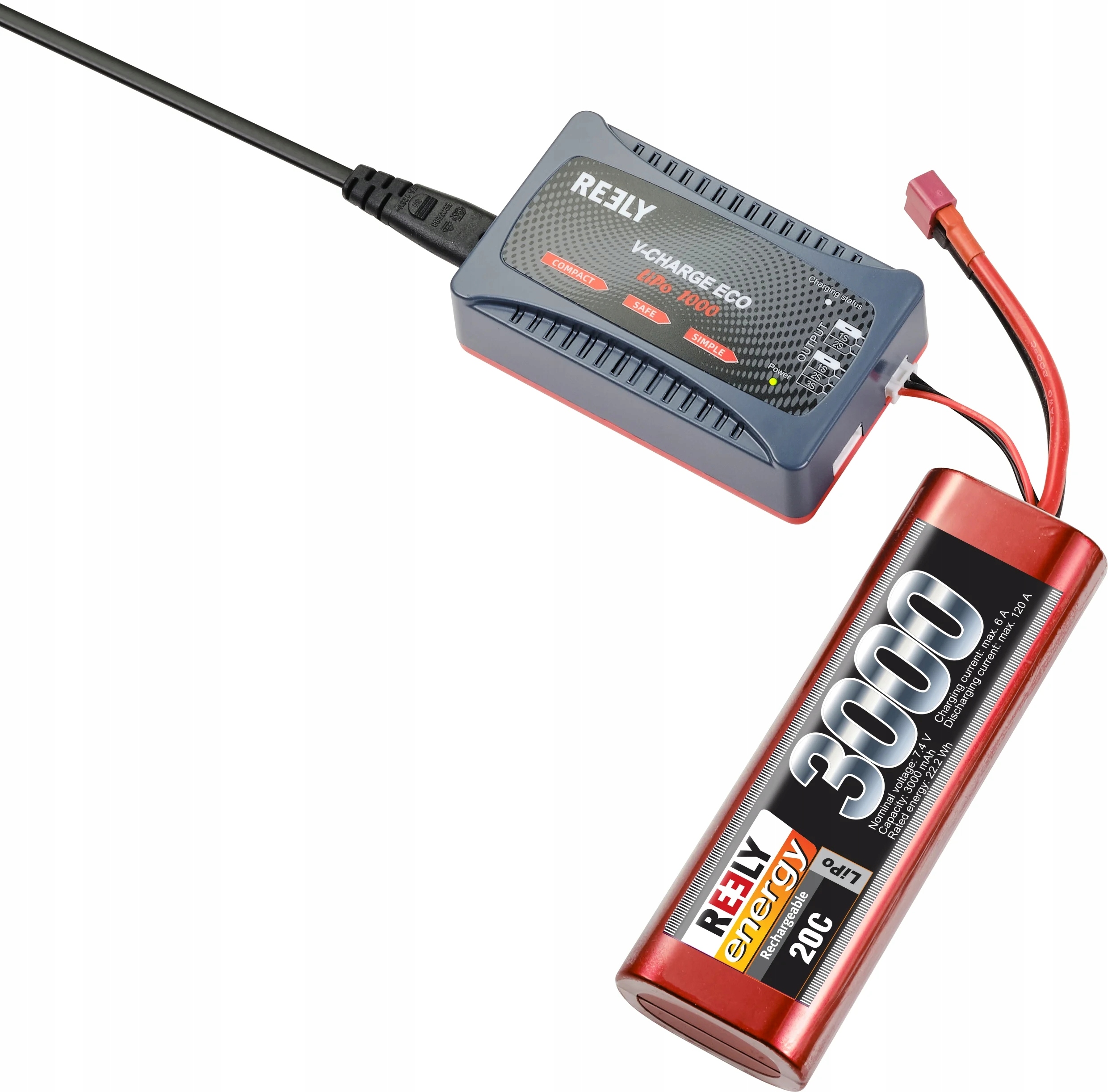 Ładowarka do akumulatorów LiPo MODELARSKA 10W 1A Reely V-CHARGE