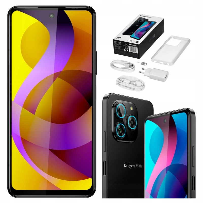 Smartfon Kruger&Matz LIVE 11 6,56" 6/128GB NFC DualSIM 5000mAh LTE czarny
