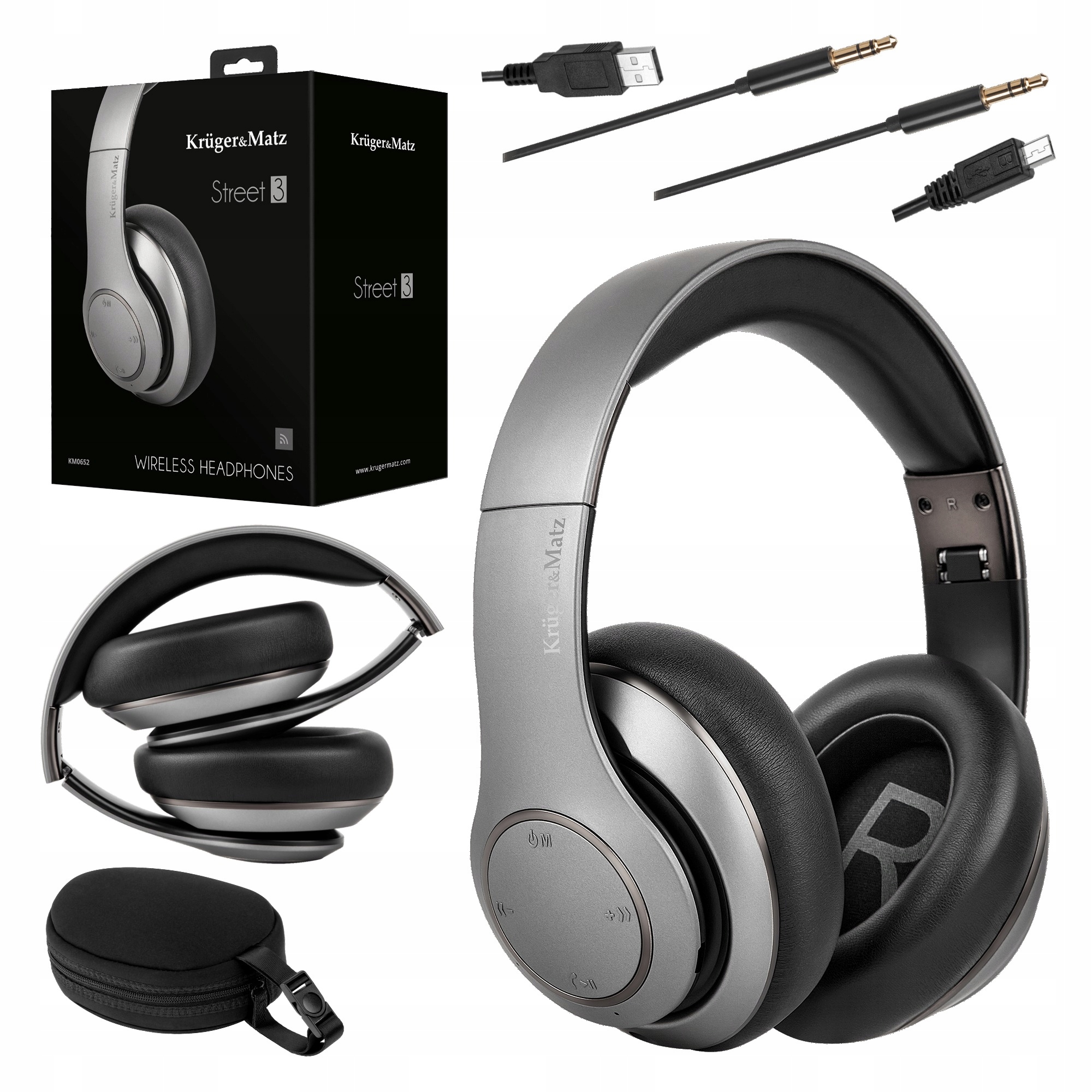 Słuchawki Bluetooth SBC AAC Mikrofon Etui