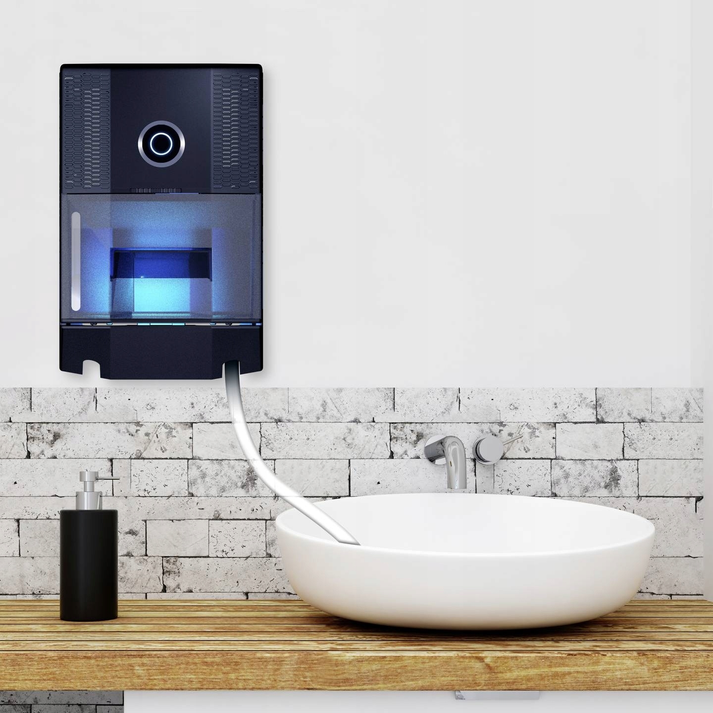 Osuszacz powietrza 1000 ml oświetlenie LED TRYBY pracy POCHŁANIACZ WILGOCI