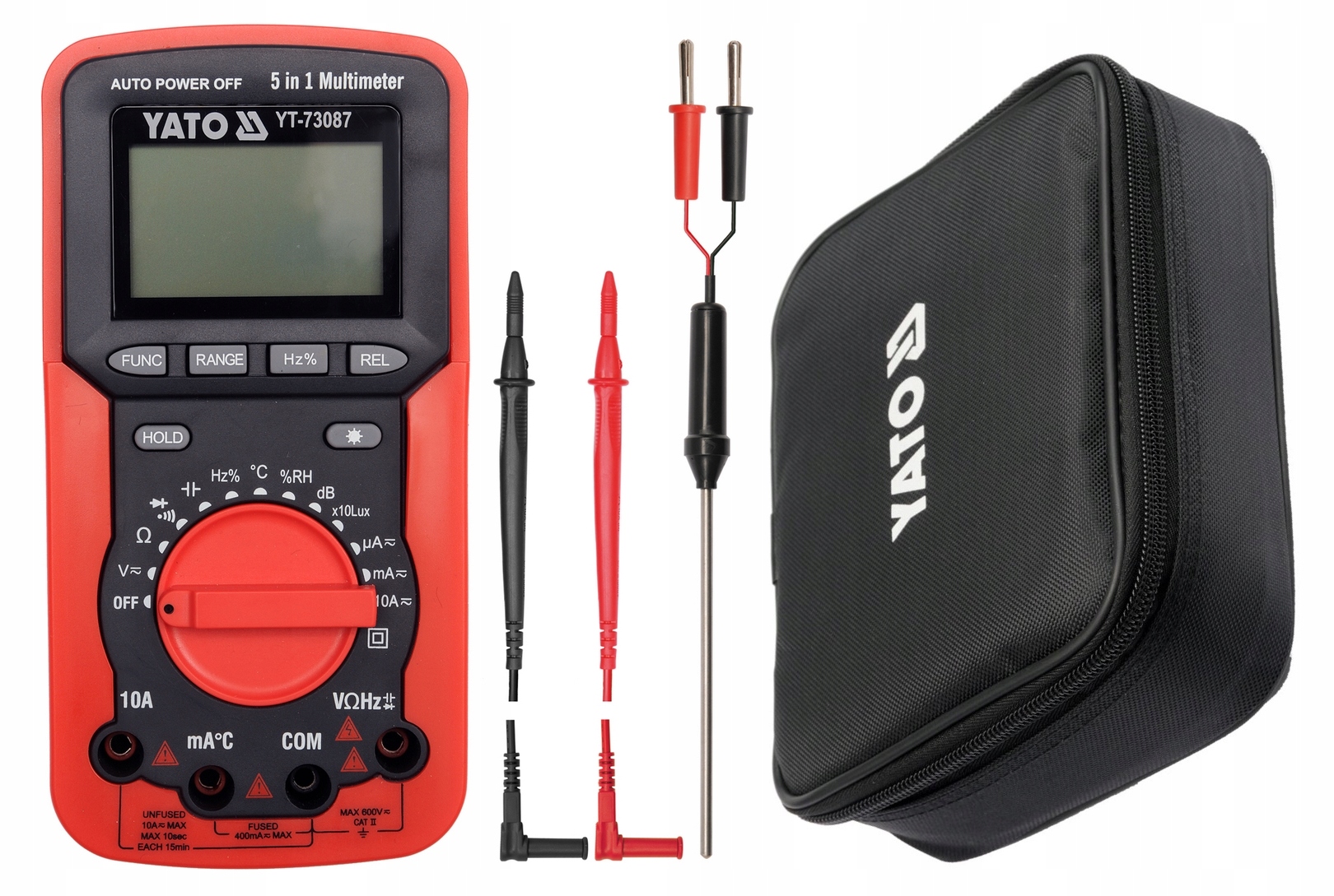 MIERNIK MULTIMETR 5w1 Hałas Luxy Wilgotność [D994