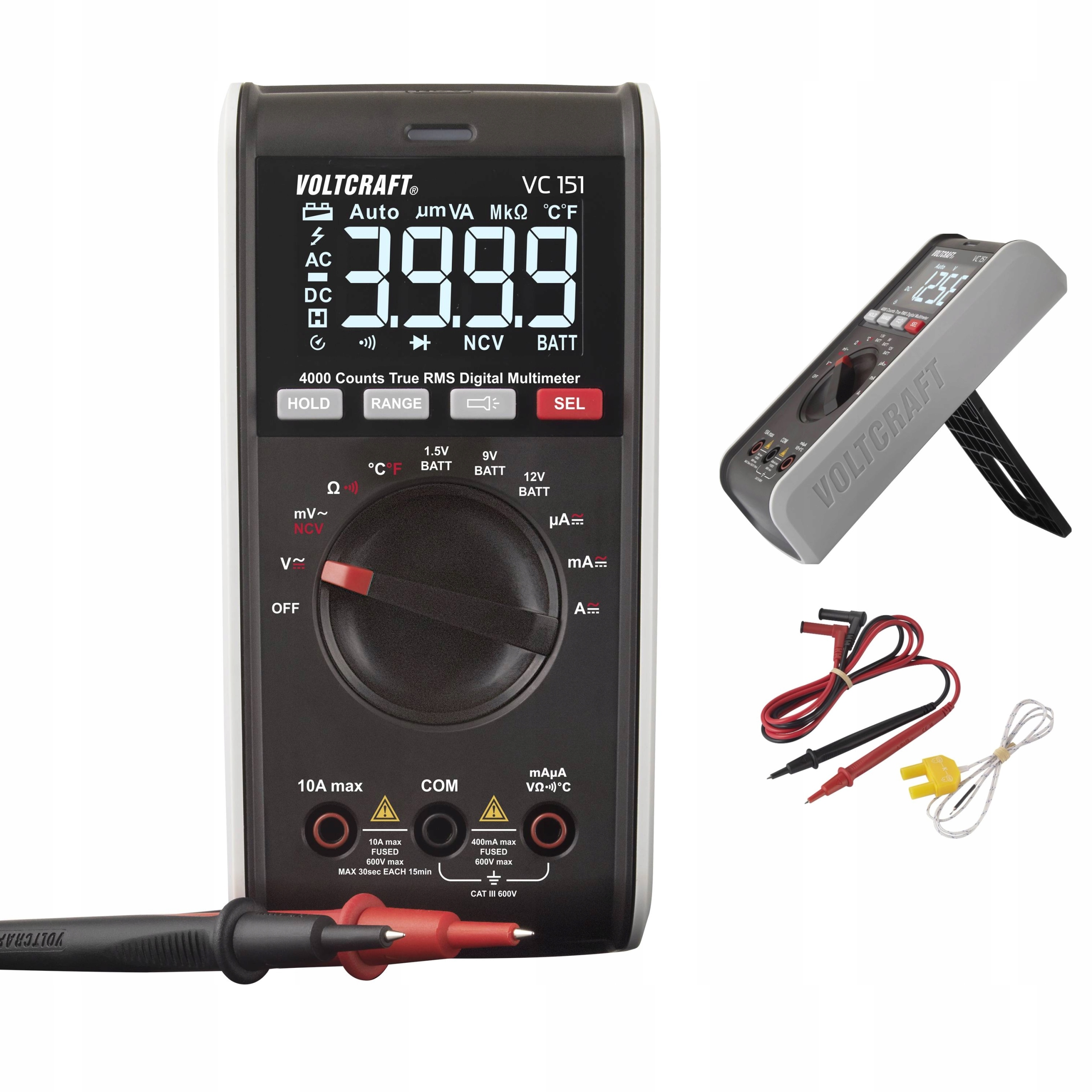 Miernik Uniwersalny Multimetr CATIII 600V