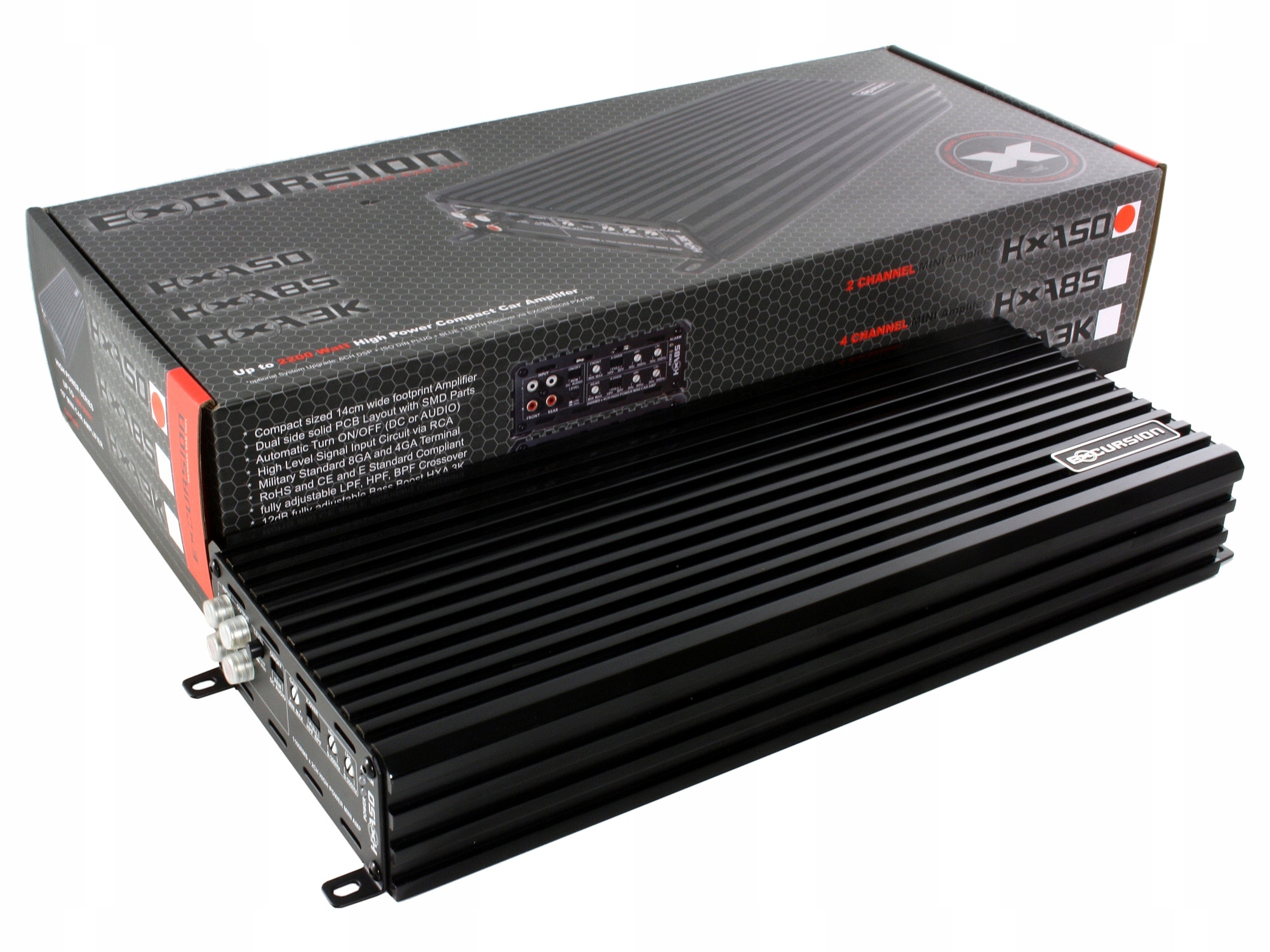 Wzmacniacz samochodowy Excursion 2 kanały 2200W