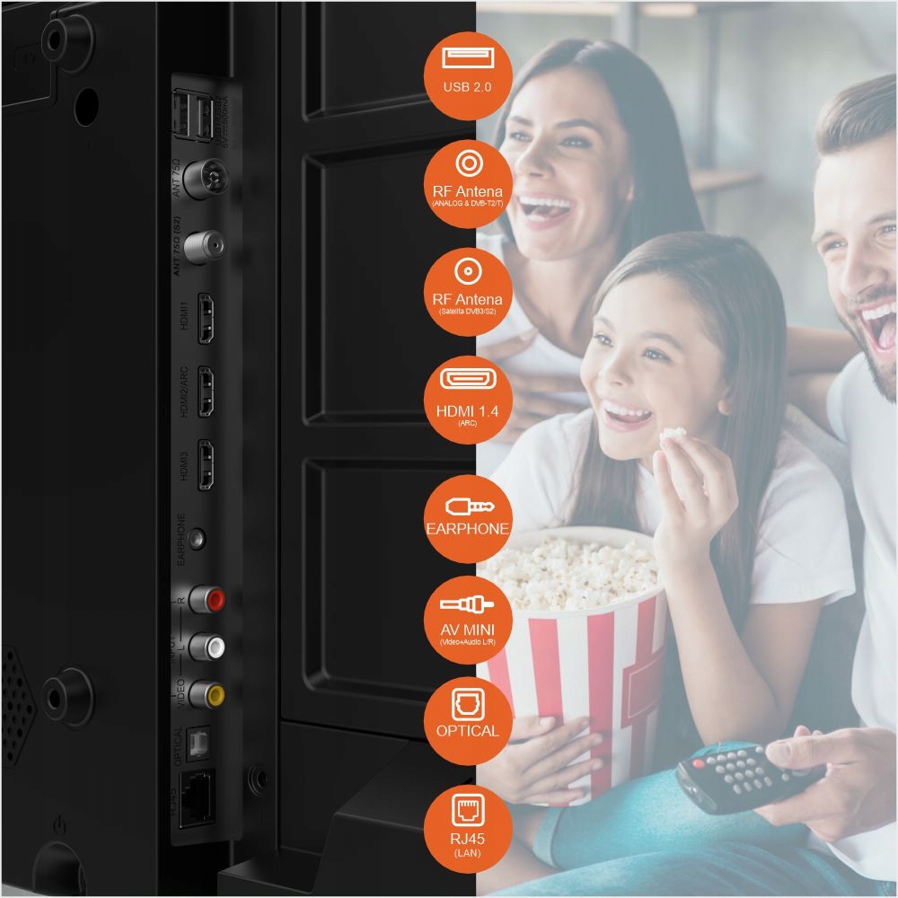 Telewizor Manta 32" LED HD SMART TV Android WiFi APLIKACJE HDMI USB Ci