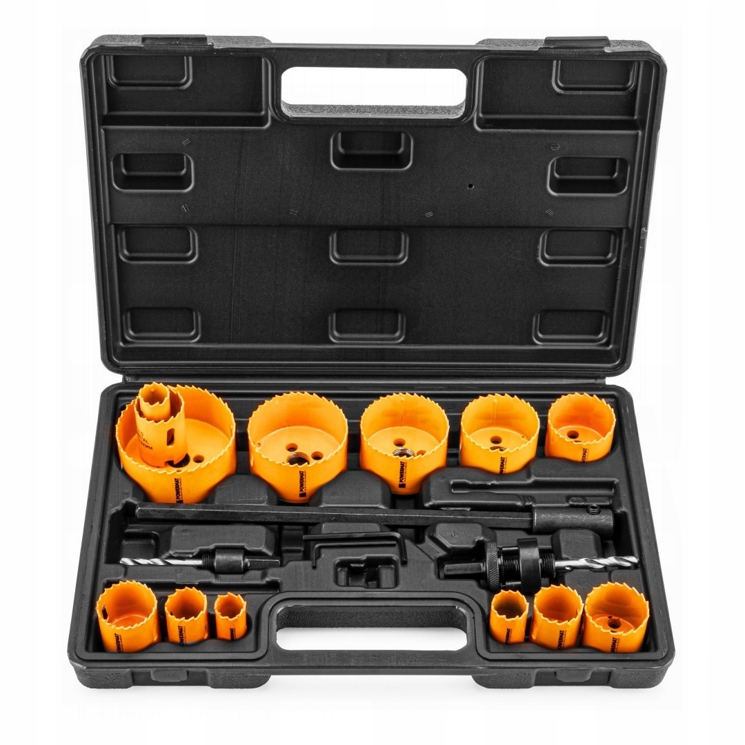 Otwornice do metalu drewna bimetal otwornica ZESTAW otwornic 17 elementów