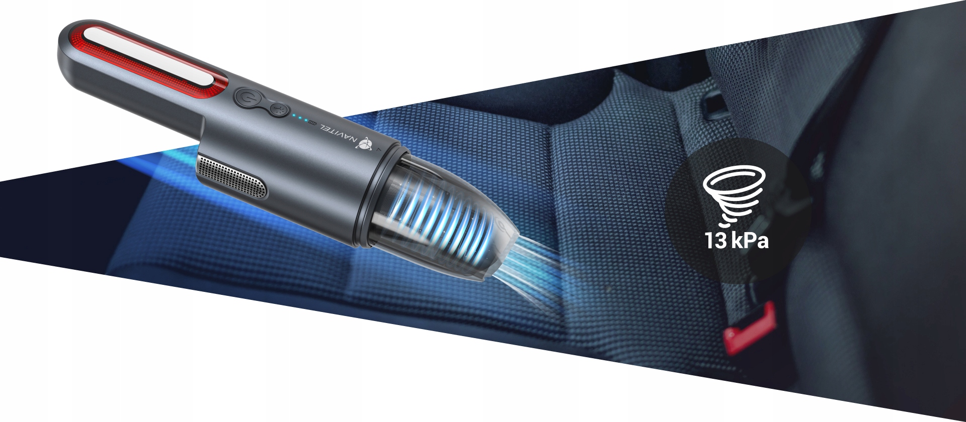 Odkurzacz SAMOCHODOWY akumulator HEPA NAVITEL 100W