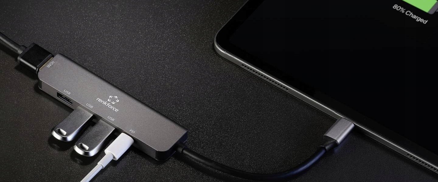 Stacja dokująca USB C HUB ADAPTER HDMI Przejściówka z USB do HDMI 4K