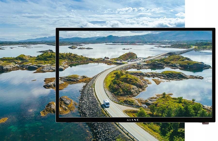 Telewizor do KAMPERA 12V Kiano 24 cale DVBT2 DVBS2 DVBC Ci VGA USB HDMI