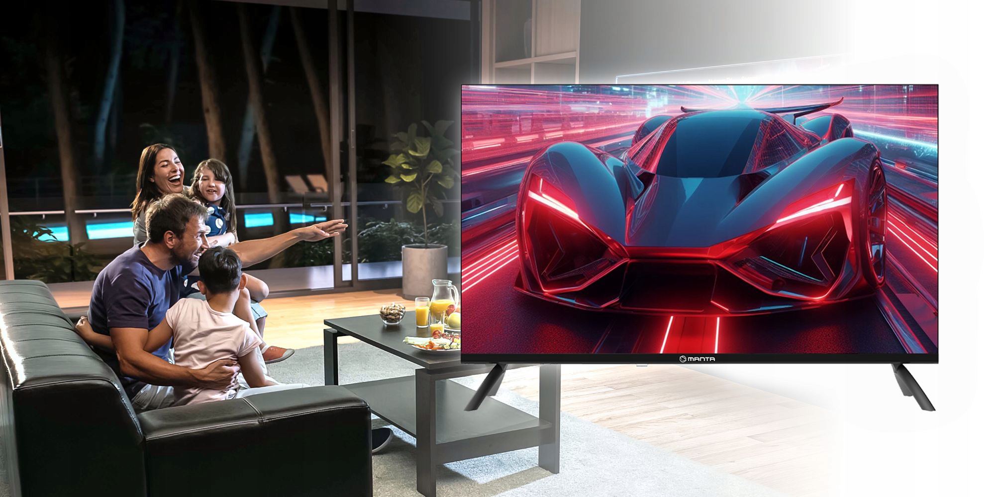 Telewizor Manta 32" LED HD SMART TV Android WiFi APLIKACJE HDMI USB Ci