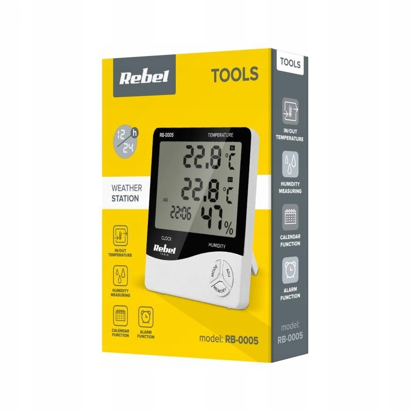 Stacja pogodowa Stacja pogody zegar