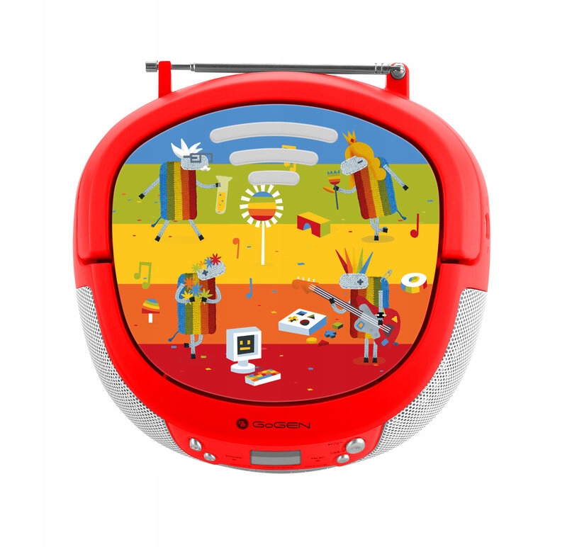 Boombox dla Dzieci CD Bluetooth USB MP3 MIKROFON