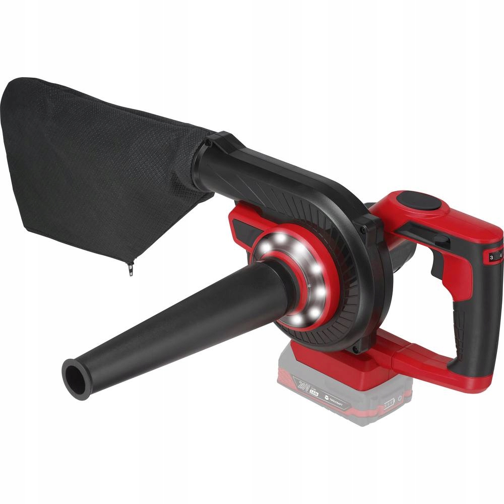 Dmuchawa do LIŚCI ODKURZACZ akumulatorowy 20V 2w1 bezprzewodowy ŁADOWARKA