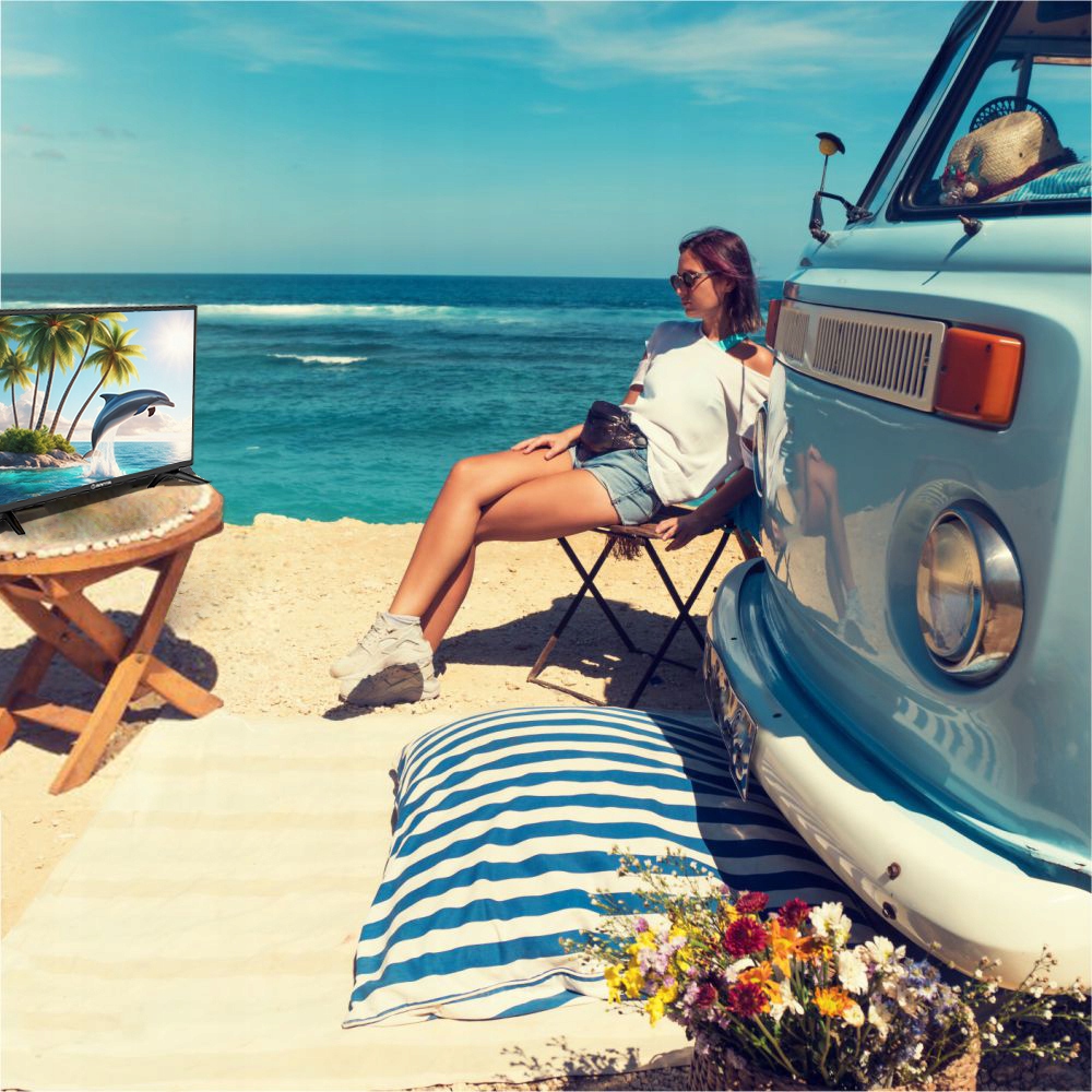 Telewizor do KAMPERA 12V 24 cale SMART ANDROID TV WiFi Bluetooth USB HDMI