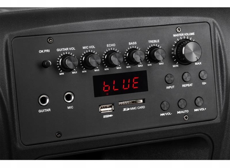 Głośnik Bluetooth KOLUMNA MIKROFON KARAOKE USB SD