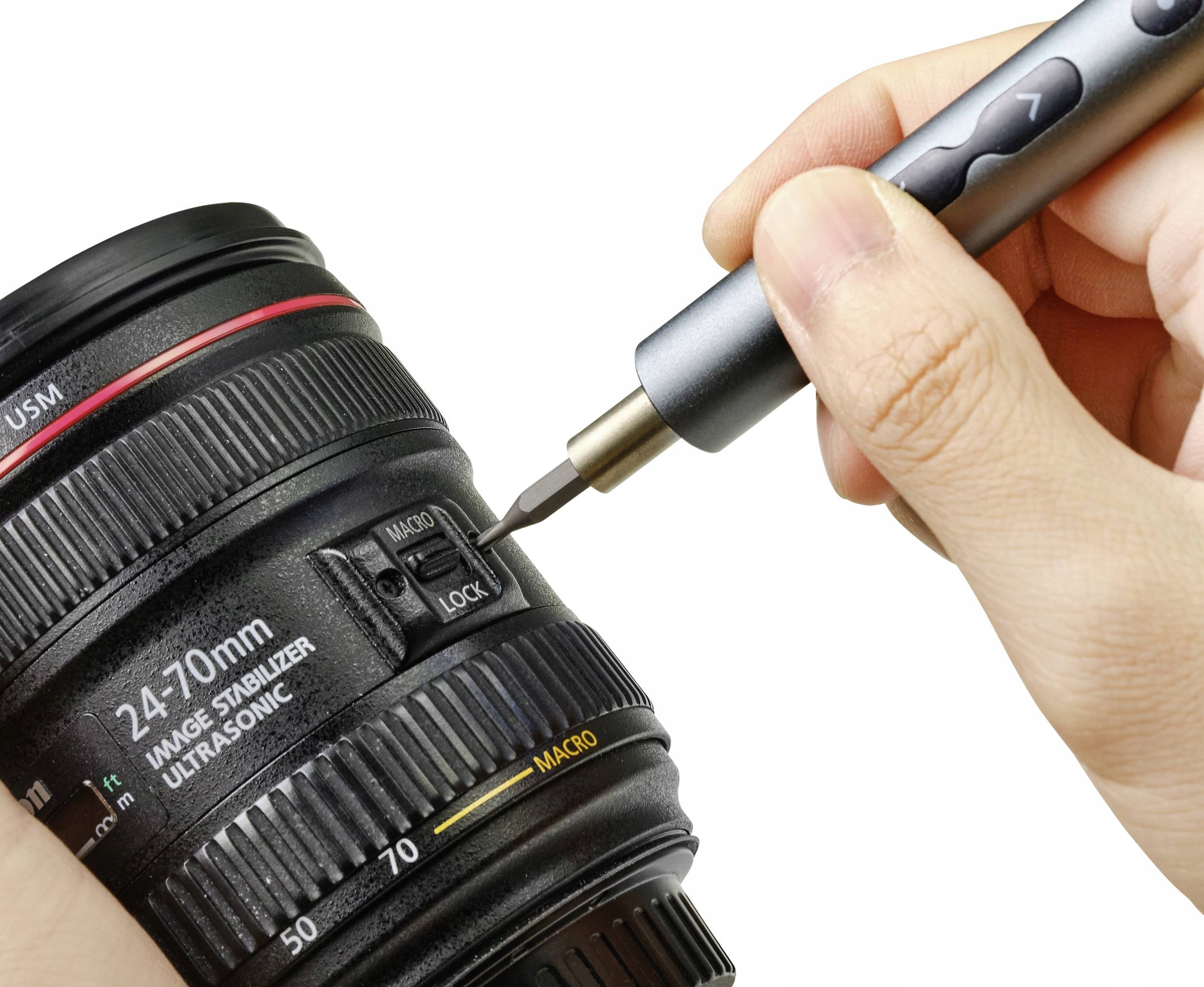 WKRĘTAK akumulatorowy zestaw WKRĘTARKA precyzyjna 3.7V BITY MAGNETYZER