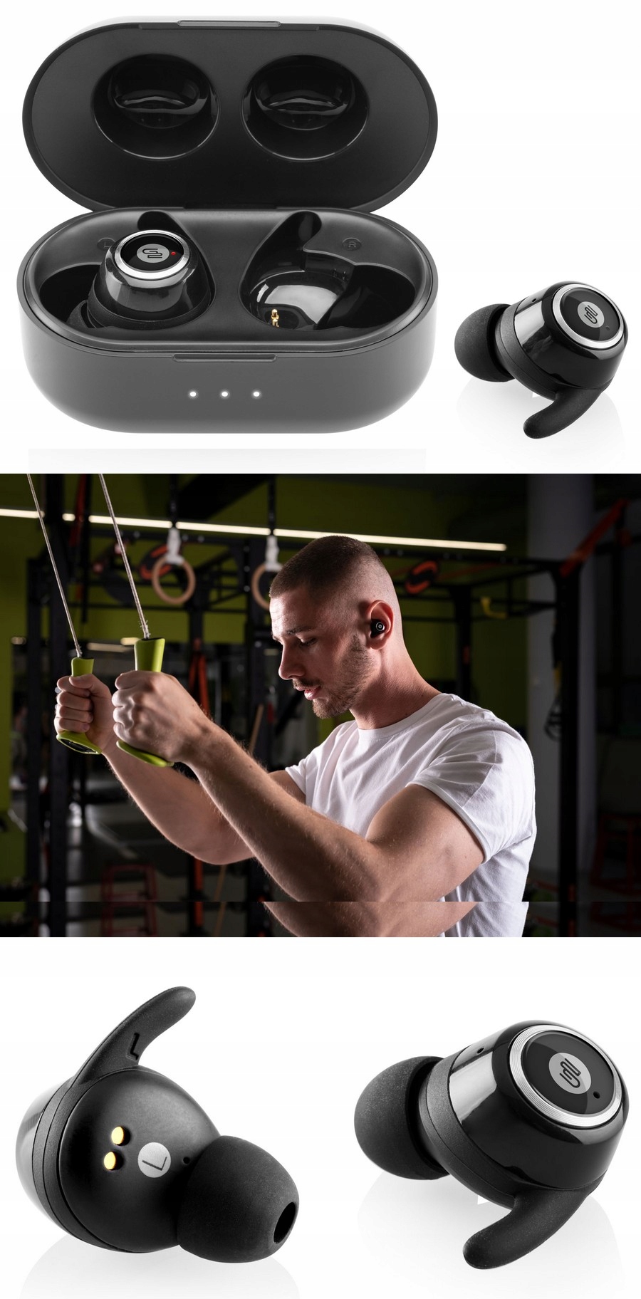 Słuchawki TWS Bluetooth Dokanałowe GoGEN Mikrofon