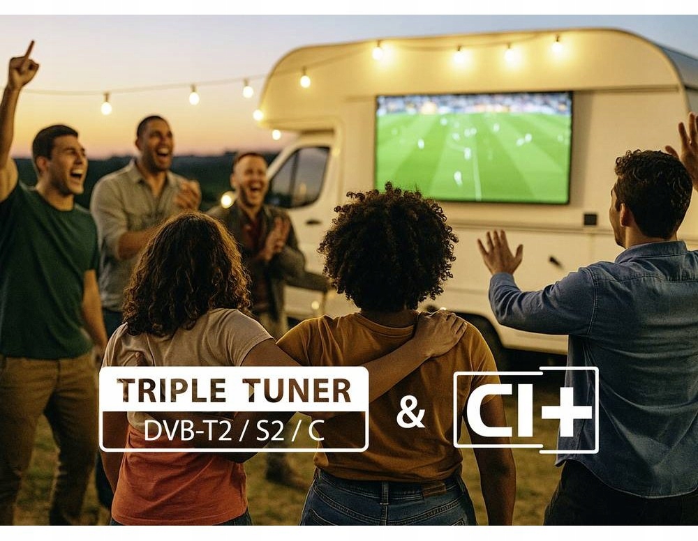 Telewizor do KAMPERA SMART VIDAA TV WiFi DYON 24'' HD LAN Ci+ APLIKACJE 12V