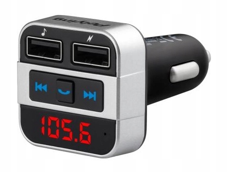 Transmiter Samochodowy FM BT MP3 Ładowarka USB